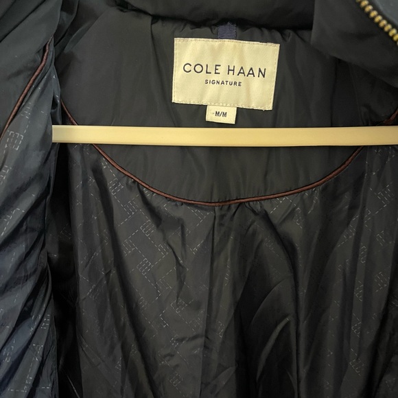 Cole Haan Long Puffer Down Coat size M - Picture 6 of 12